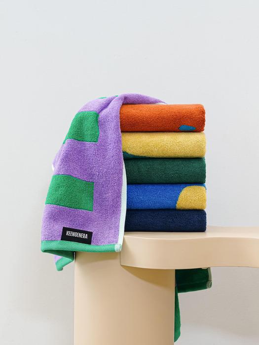 

KEENGENERA [Kingenera] Premium Towels, Practical Cotton Towels, 6 Sheets DAWN_Bright 6P