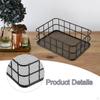 Decorative Rectangular Wire Basket for Home Storage, Ideal Garages, Laundry Rooms, And Closets.