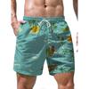 Summer 3D Beach Scenery Print Shorts Fashionable Casual Beach Men's Shorts