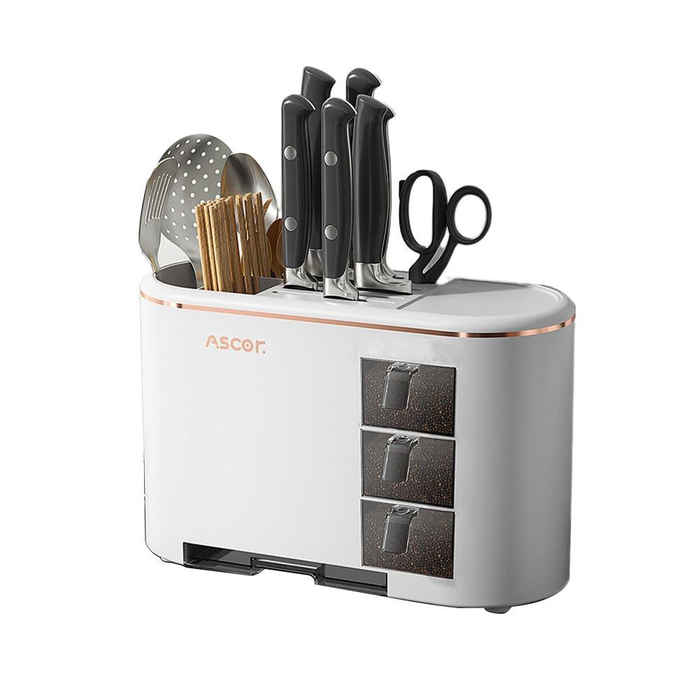 Large Capacity Chopstick Storage Rack Space Saving Utensil Drying Rack  Kitchen