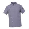 Chef Coat Jacket Short Sleeve Lightweight Catering Shirt Waiter Apparel Breathable Clothes