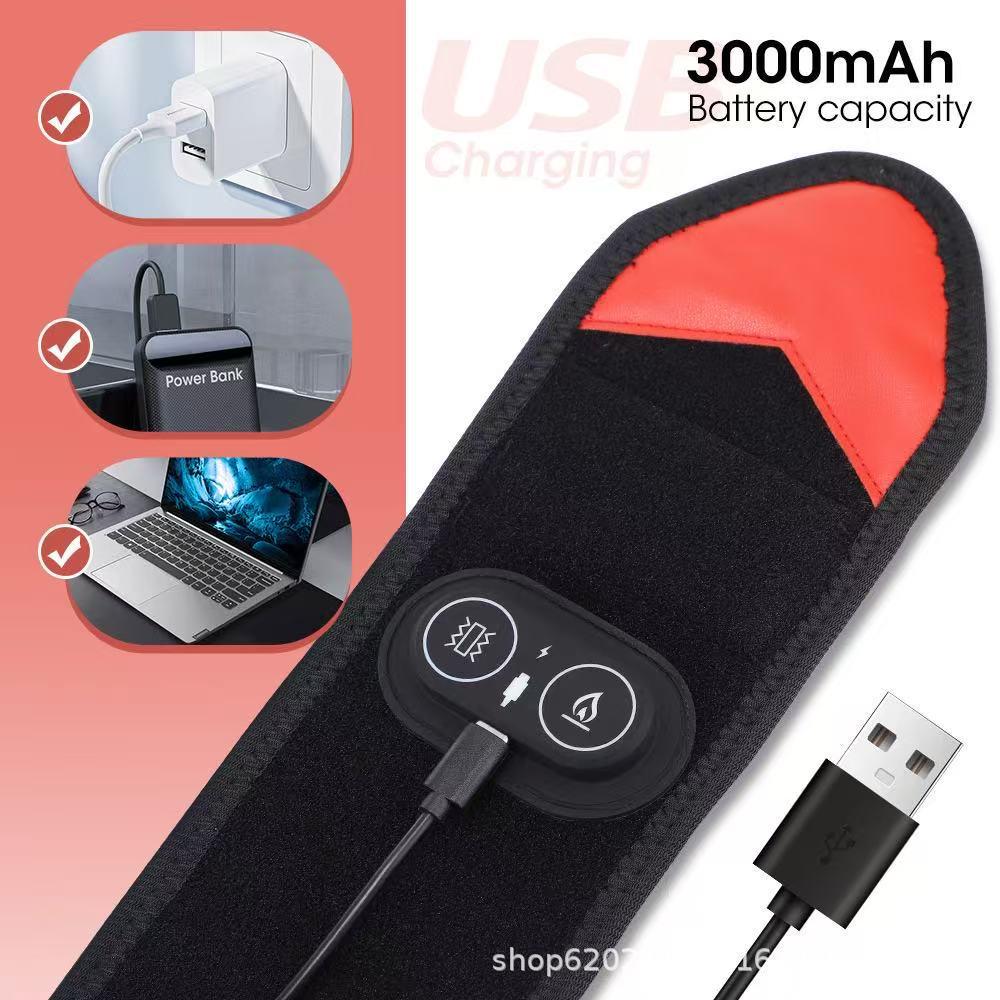 Infrared Light Heating Wrist Brace with 36 Red Light Beads for Vibration Massage (660nm/850nm).