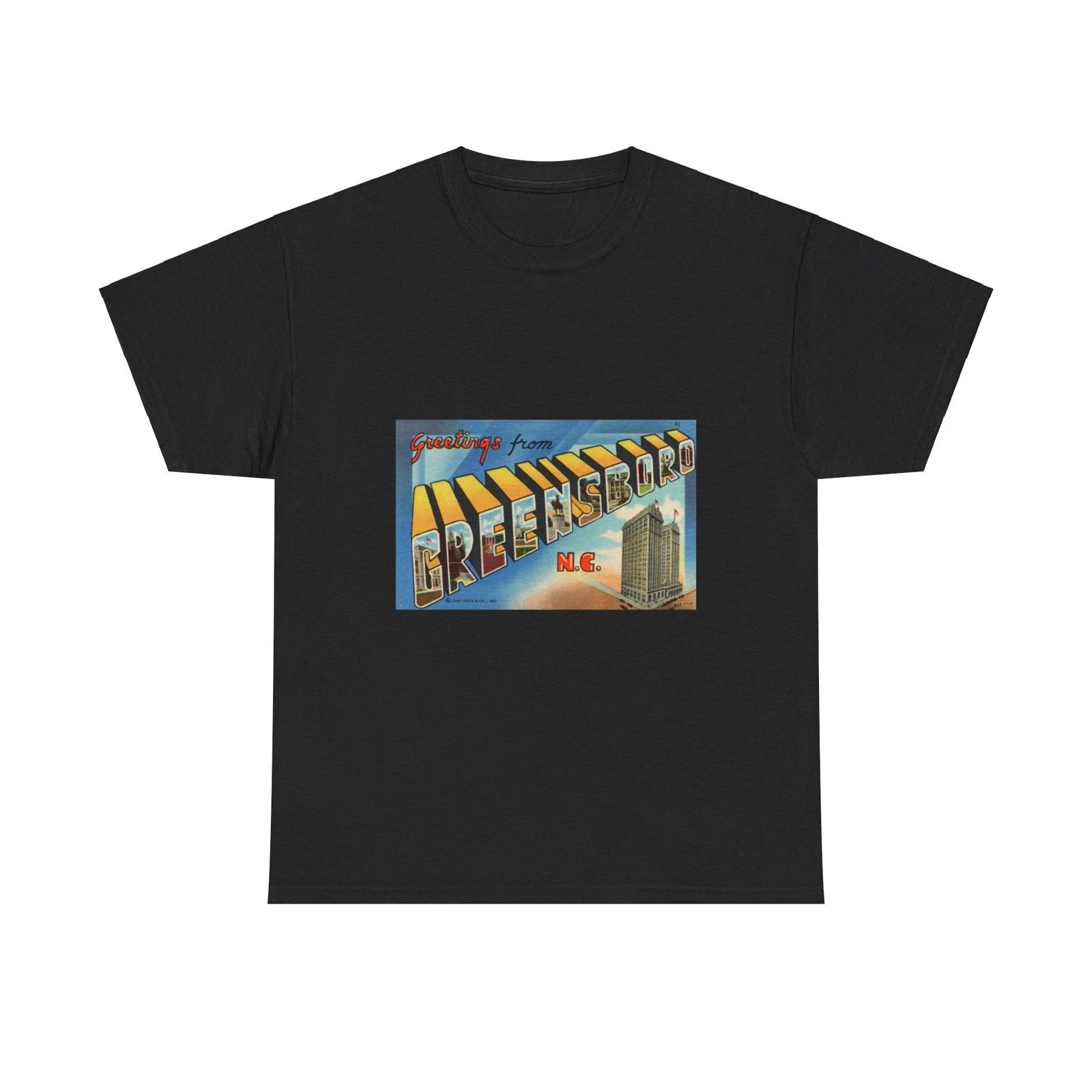 Greetings from Greensboro NC (Greeting Postcards) T shirt XL