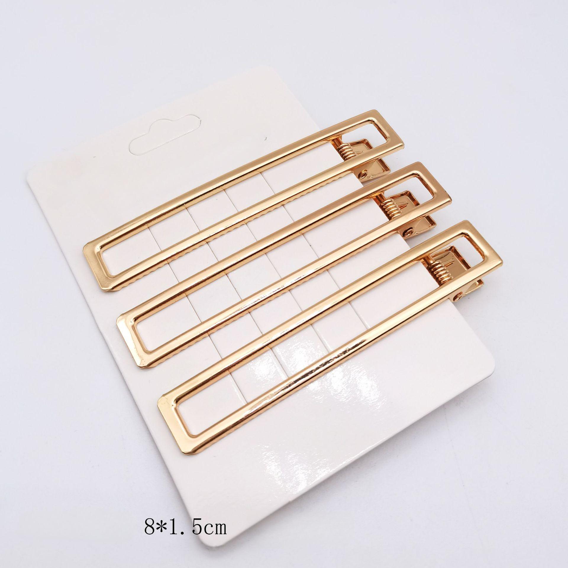 

2/3 шт. Металлическая вырезная заколка для волос, зажим утиный клюв , квадратный зажим, жемчужный зажим, аксессуары для волос сделай сам 8cm