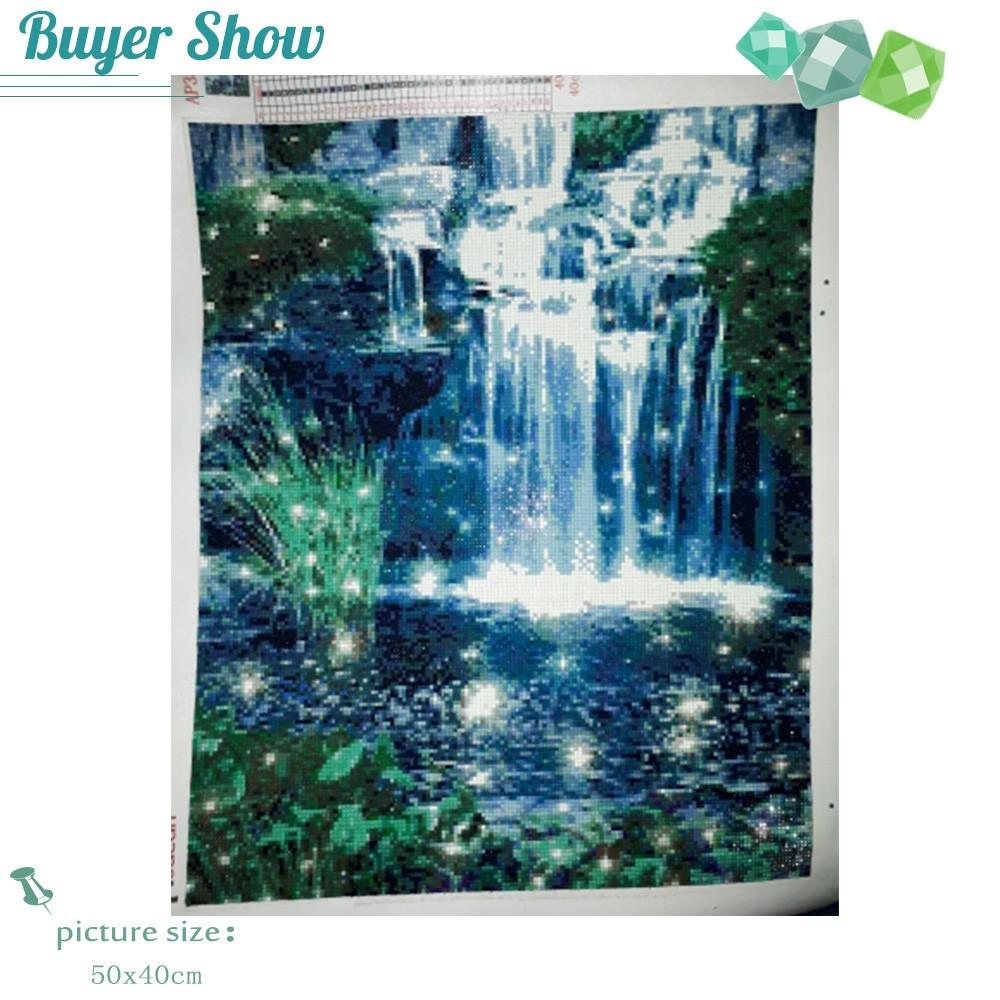 Huacan Diamond Mosaic Cross Stitch Scenery Full Drill Wall Decor Rhinestone Diamond