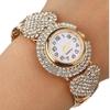 Elegant Quartz Zircon Wrist Watch Clock Open Bangle Watches Personality Crystal Watches  Women