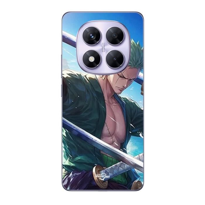 Coque Xiaomi Redmi Note 14 Pro 5G One Piece Roronoa Zoro epée manga anime Maniacase
