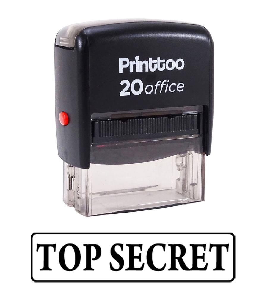 Printtoo TOP SECRET Self Inking Rubber Stamp Office Stationary Custom