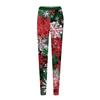 Women's Pants Christmas Printed Stretchy Soft Bottoms Casual Home Sleeping Pants