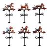 Metal Weather Vane Outdoor Wind Indicator Rustic Style Dog Wind Vane Rooftop Decoration for Shed Garden Yard Decor