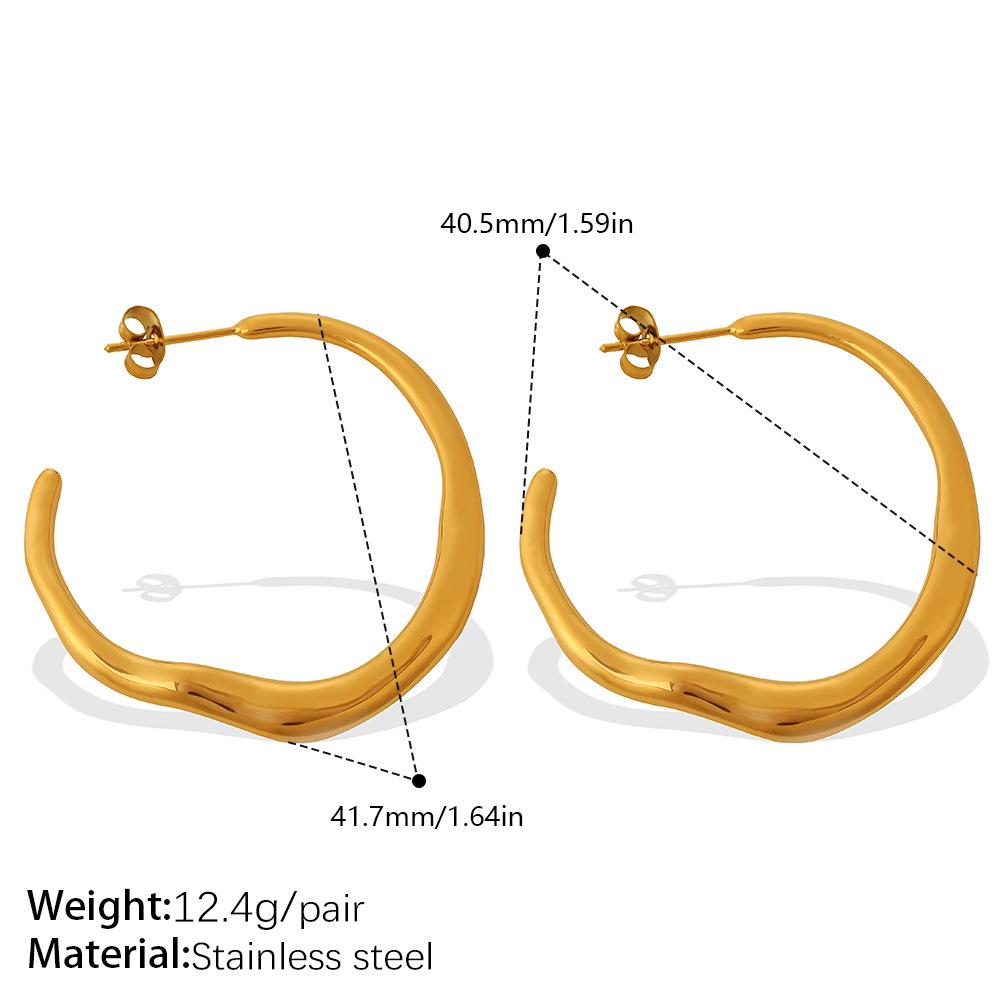 Chic Minimalist Square Hoop Earrings - Sophisticated and Stylish for Women