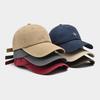 New Cotton Embroidery Letters Baseball Cap for Women Solid Color Adjustable Sunshade Hat Outdoor Hip Hop Sports Peaked Caps