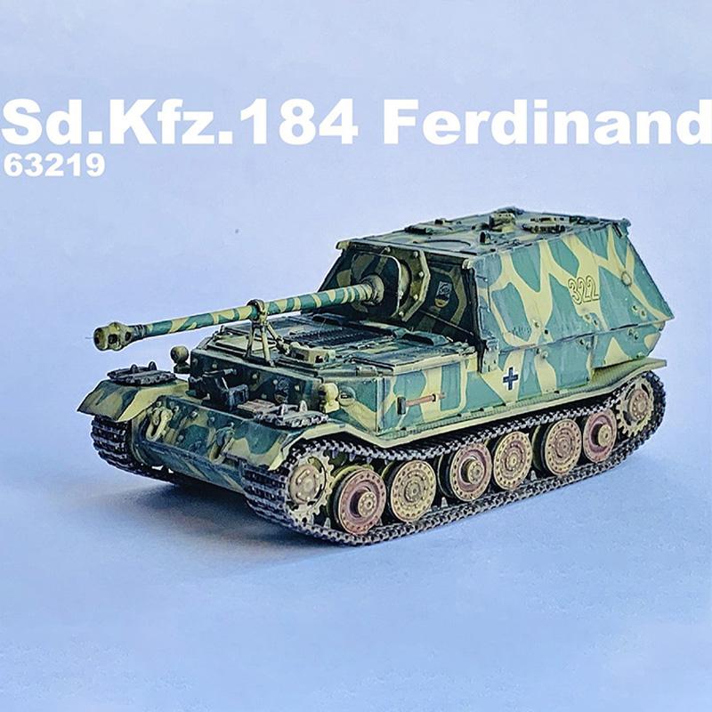 63219 1/72 Scale German Ferdinand SD.KFZ.184 Anti-tank Destroyer Kursk 1943 Simulation Tracked Tank Model Display Collectible