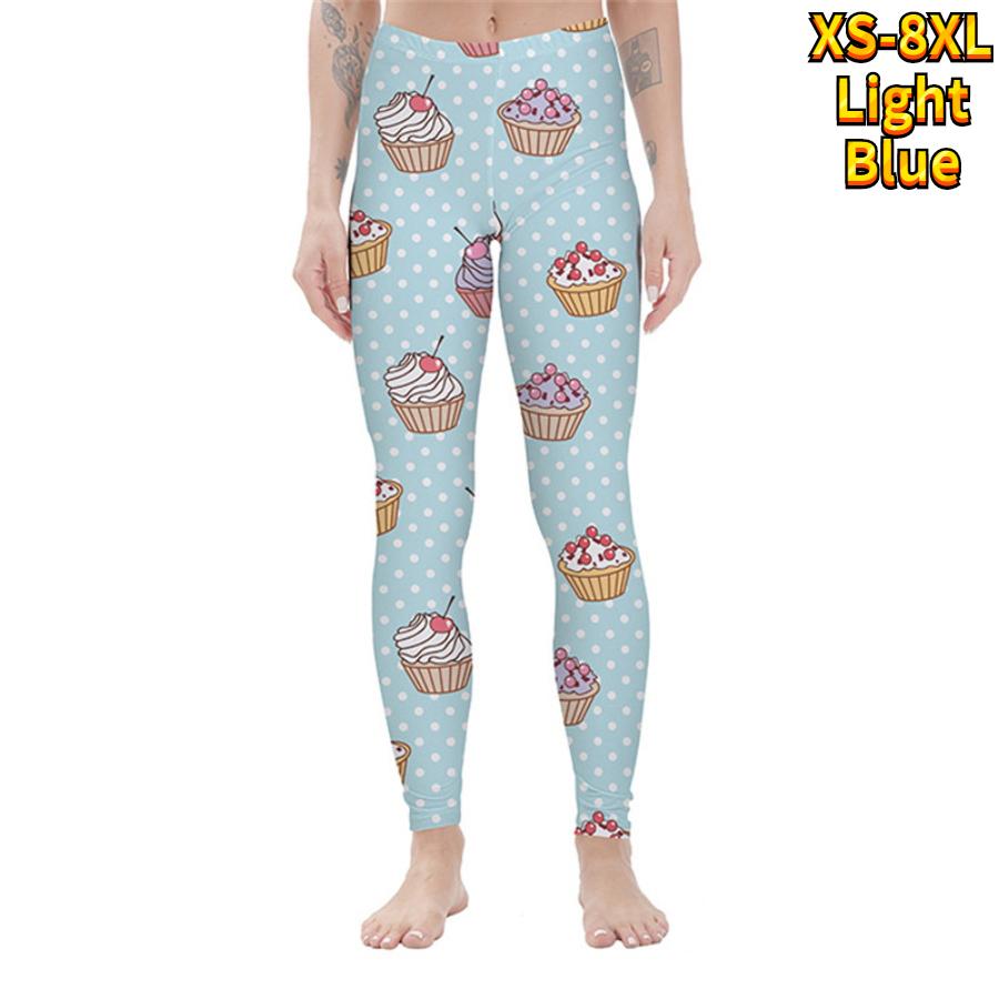 Womens Beautiful Rose Prints Stretch Yoga Leggings Fitness Running Gym Sports Active Pants