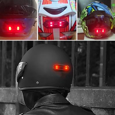Motorcycle Helmet Led Light Rechargeable Safety Taillight Bike Motorcycles Accessories Helmet Moto USB Bicycle Helmet Lights