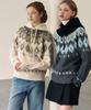 Deuloupisumeon Nordischer Pullover Wollstrick [Anthrazit]