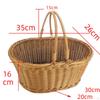 Woven Picnic Vegetables Fruit with for Dining Room Park Hiking