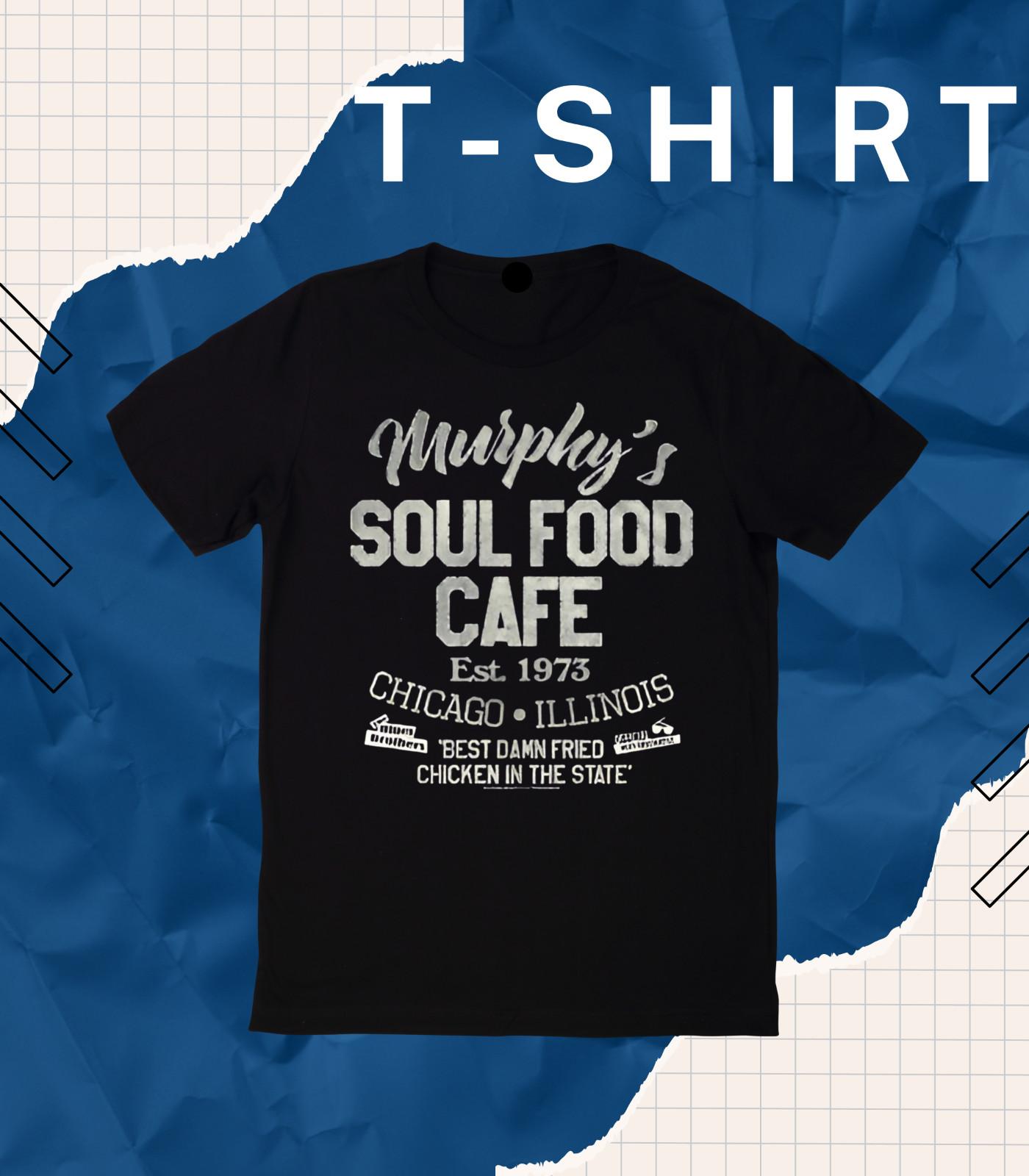 Blues Brothers Murphy s Soul Food Café Fired Chicken Chicago Men s T-Shirt Mens Womens Tees Top EB. S