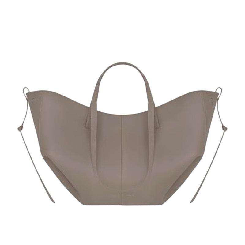 Women's Genuine Leather Cowhide Bucket Bag - Retro European & American Style