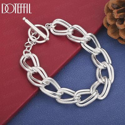 925 Sterling Silber Kreis Armband Hochzeitsschmuck