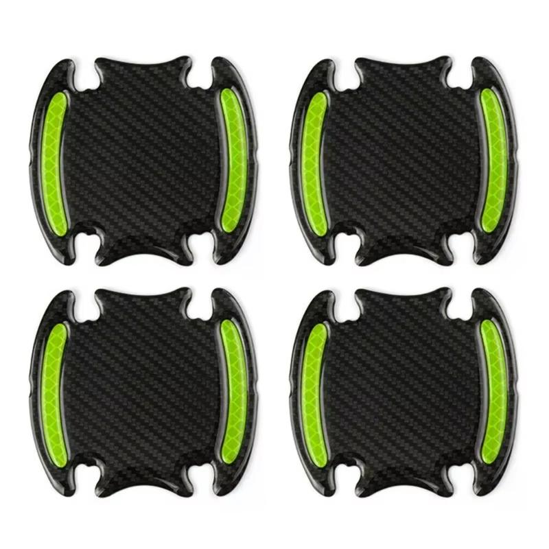 High Visibility Reflective Car Handle Protectors with Grip Texture Multipurpose Auto Door Handle 8pcs for Night Safety