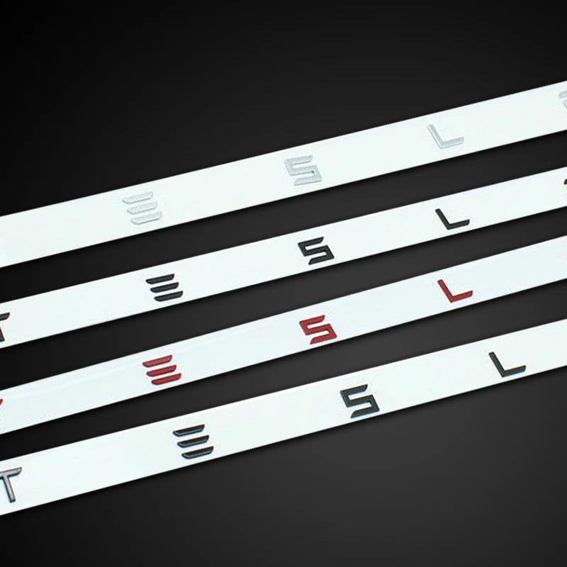 ICTB3 Applicable to Tesla TESLA rear end label MODEL/3/S/X car label, rear letter label, electroplated car label logo