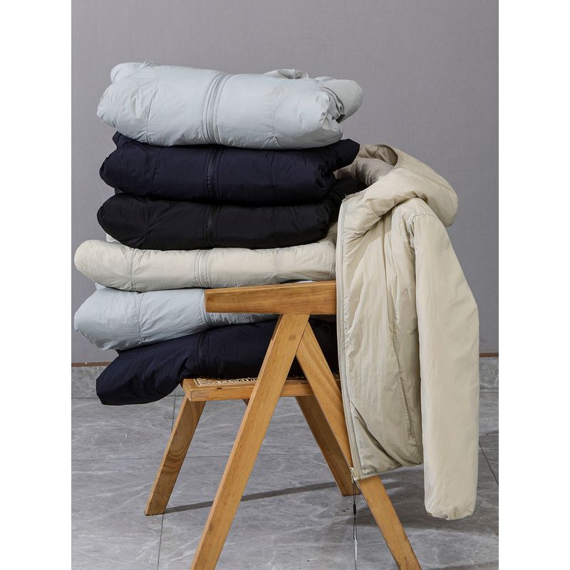 Original Export Surplus Genuine Lightweight Cotton Jacket for Men and Women, Couple Style, Reversible Cotton Coat with Hood