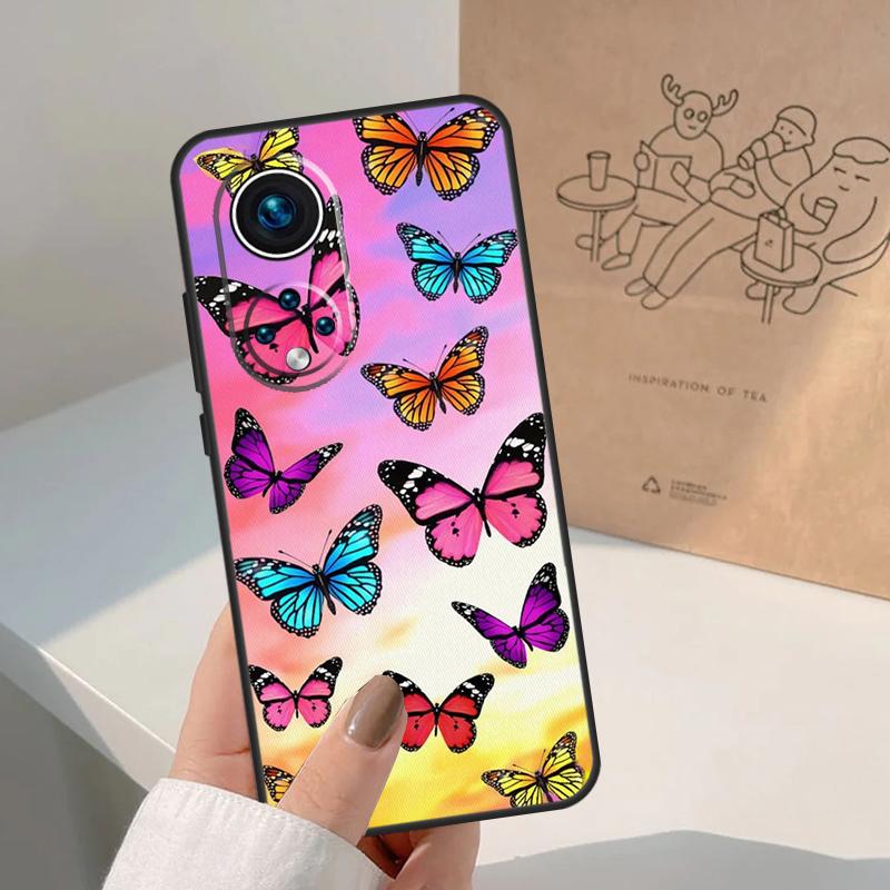 Butterfly Flower For Honor Magic 8 Pro 5 6 7 Lite Case For Honor Win RT 200 400 50 70 90 X8b X9a X9b X9c X9d