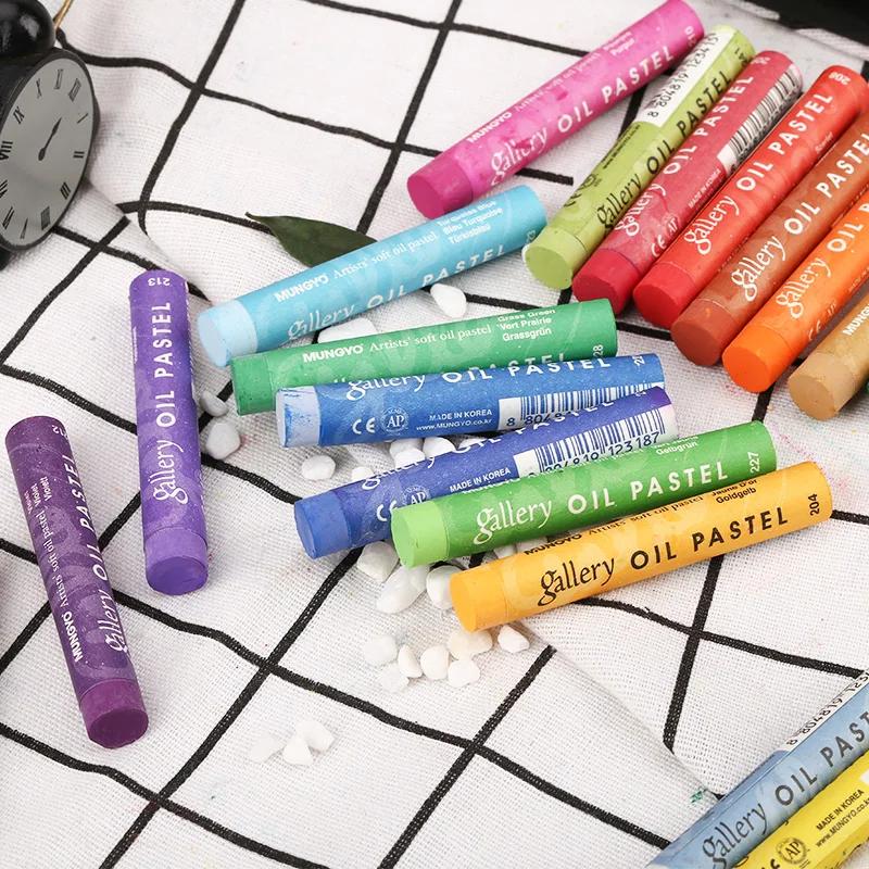 12/24/48 Colori MUNGYO Gallery Pastelli ad Olio Morbidi per Artisti per Pittura Graffiti Disegno Penna Cancelleria Scolastica Materiali Artistici