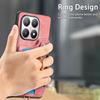 For Xiaomi 15T Retro PU Leather Case Phone Cover with RFID Blocking Card Holder/Ring Holder