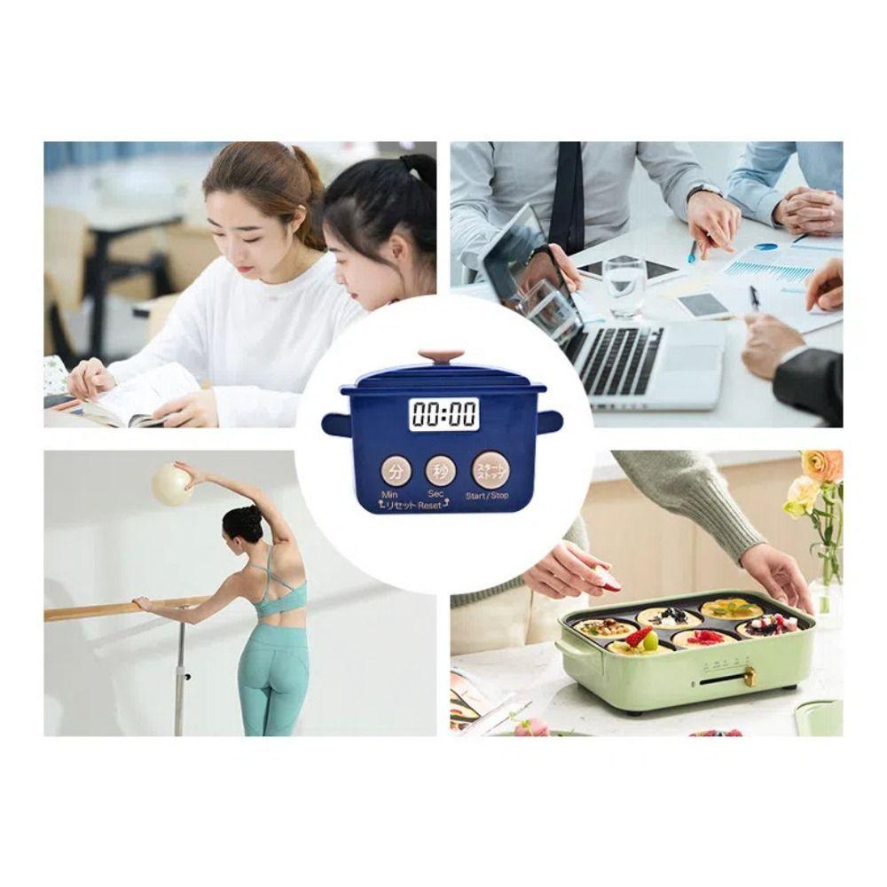 LCD Kitchen Timer Digital Alarm Durable Time Manager  for Baking Cooking Sports Reminder