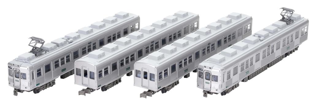 Tomytec Railway Nankai Electric Railway 6000 Series Nostalgic Stainless Steel Unpainted Diorama 335177 Collection 4-Car Set, Supplies,
