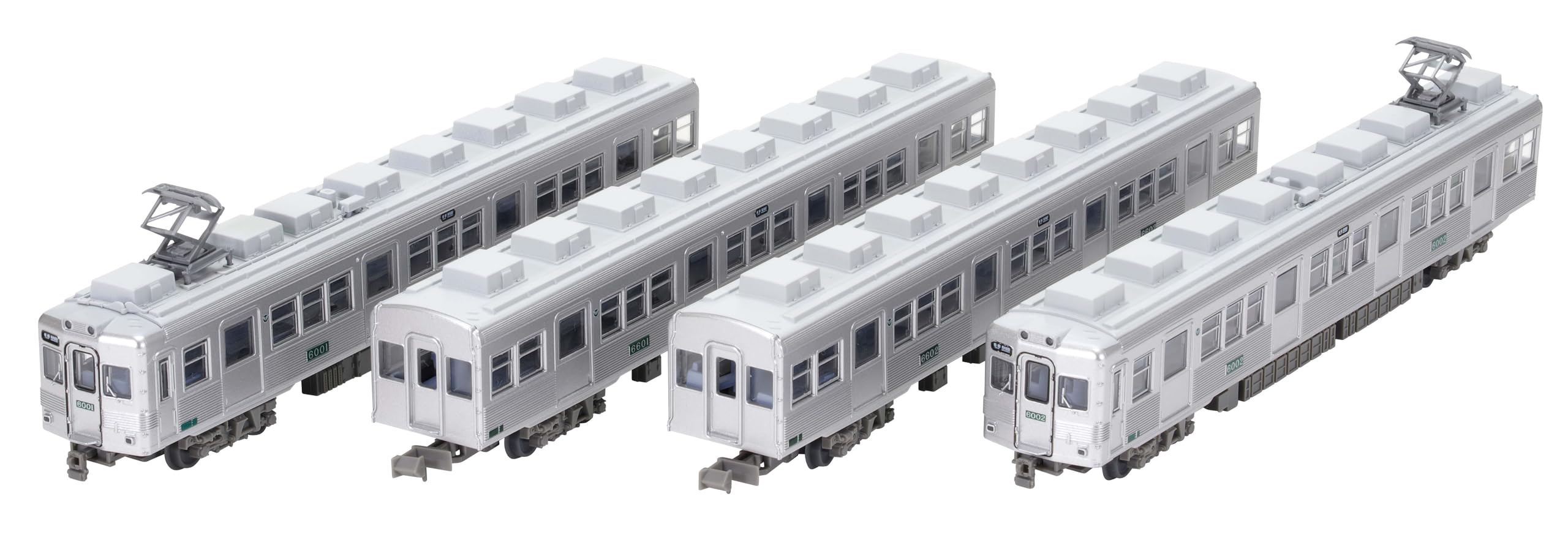 

Tomytec Railway Nankai Electric Railway 6000 Series Nostalgic Stainless Steel Unpainted Diorama 335177 Collection 4-Car Set, Supplies,