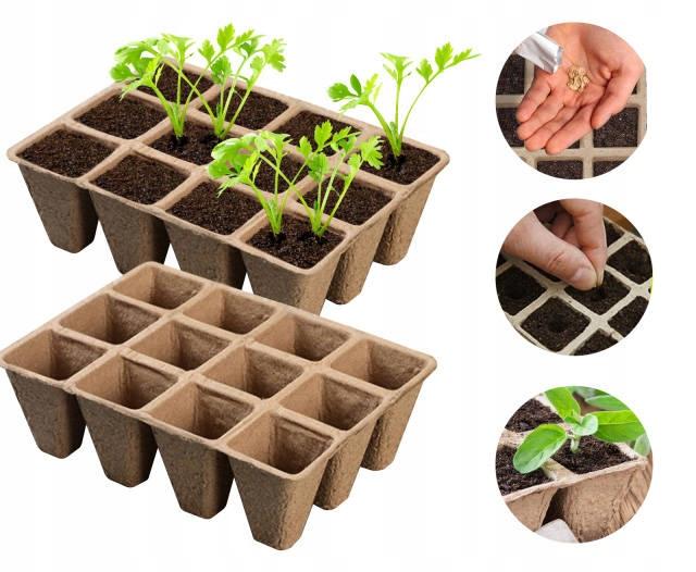 Gardenline Komplet 6 Paletek Doniczek Torfowych - 21X17X4,5Cm Eda3227