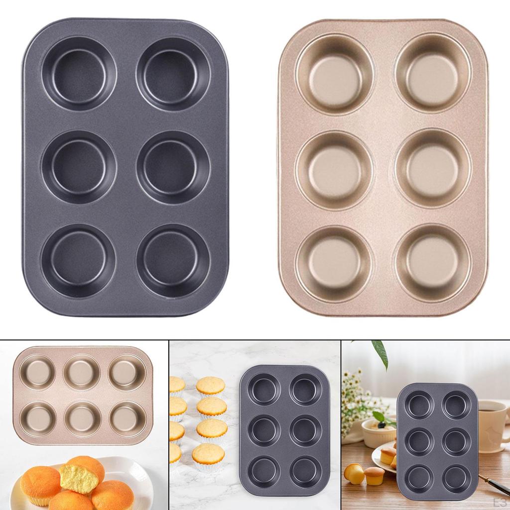 Muffin Pan Non Stick Coating Kitchen Gadgets Premium Cupcake Baking Tool Black