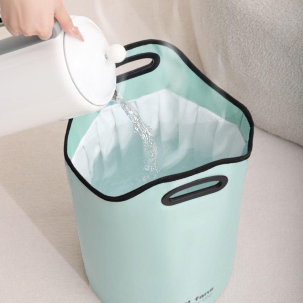 Portable Travel Foot Washing Bucket Foldable Foot Bath Bucket Wash Basin Fruits Washbasin  Spa