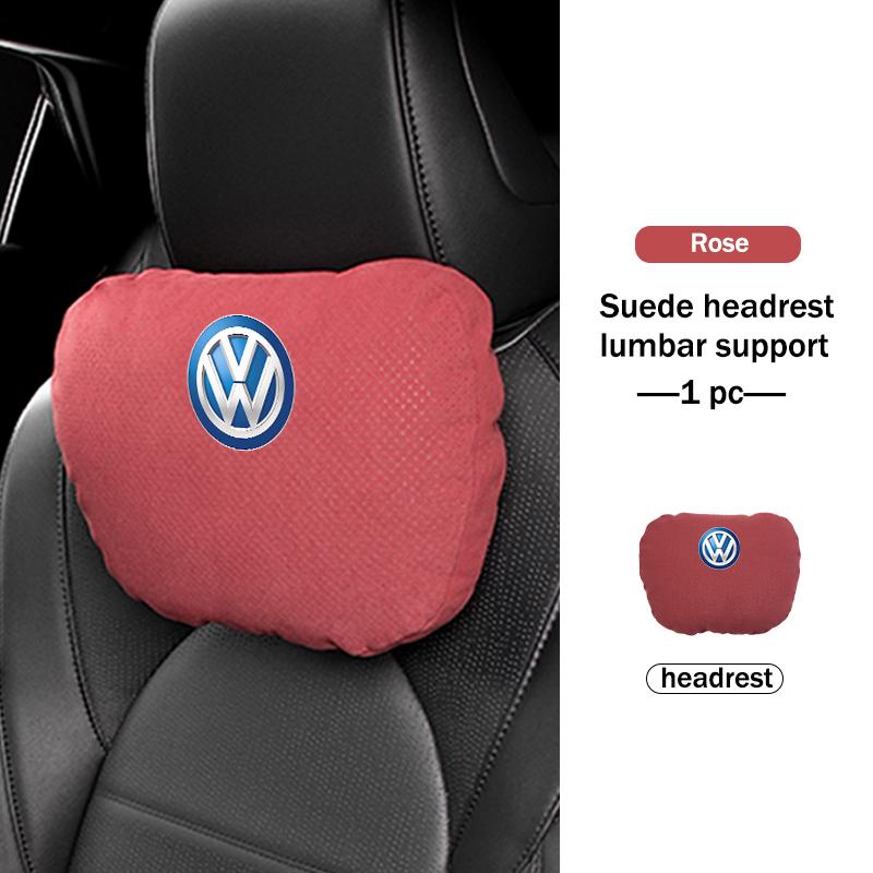 Hub Caps For Volkswagen VW Car Memory Foam Headrest Neck Pillow Protection Lumbar Support Scirocco Passat Polo B5 B6 B7 CC Tigua