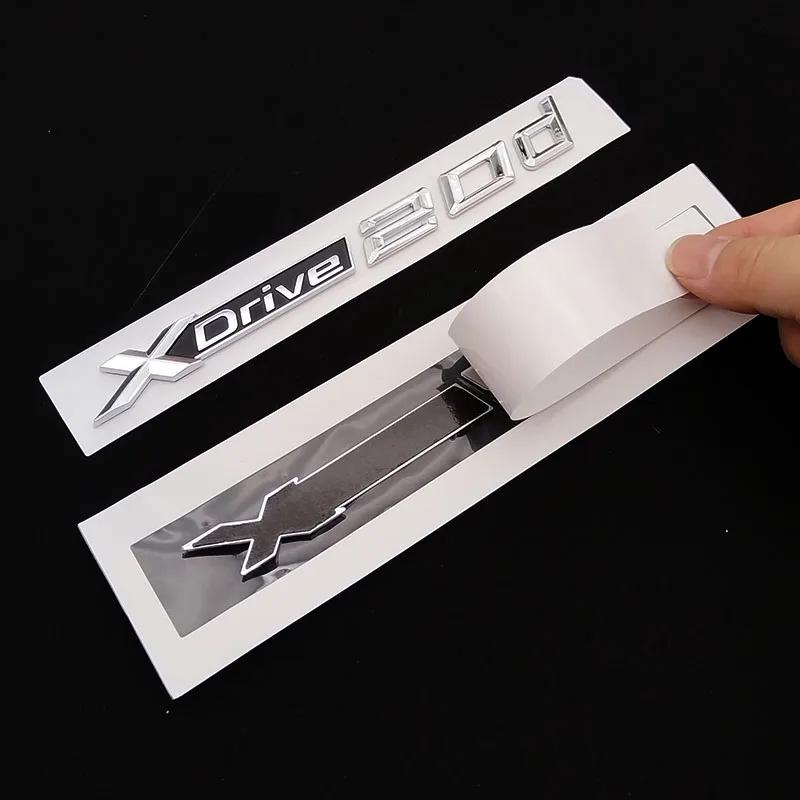 3D ABS XDrive 20d 23d 25d 30d 35d 40d 45d 50d 55d 20i 25i 30i GT X1 X3 X5 X6 Car Rear Trunk Emblem Sticker for BMW Accessories VM4