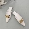 Fashion Women Slippers Fashion Flats Pointed Toe Sandals Women Casual Shoes Anti-slip Casual Slippers 2024 New Summer Slides Women