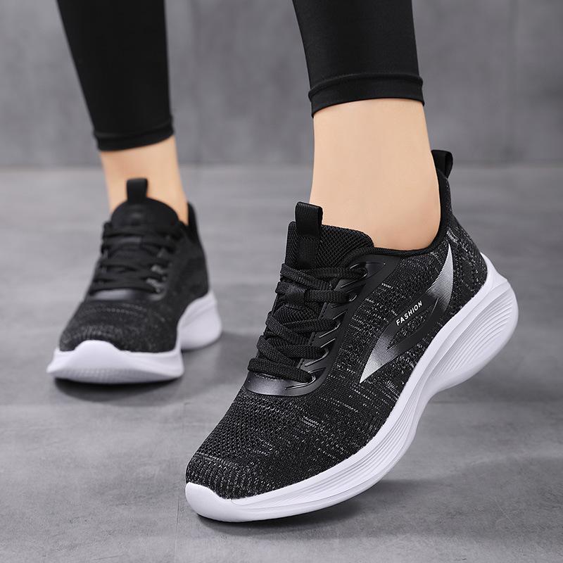 Women's shoes spring and autumn mesh breathable sports shoes casual shoes single shoes lightweight student running shoes soft-soled travel shoes