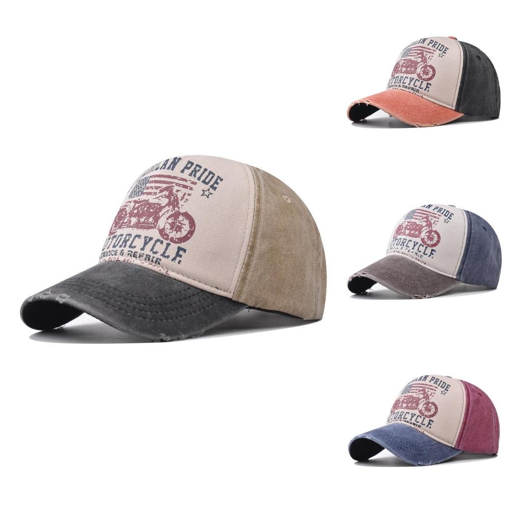 Adjustable Cotton Washed Denim Hat With Curved Brim For Men And Women Korean Style Duck Tongue Cap