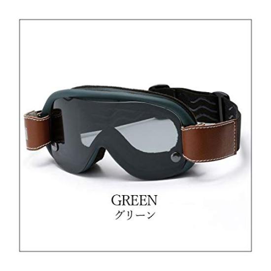 Baruffaldi SPEED 4 Special Edition Motorcycle Vintage Made In Free Green Goggles, Style, Italy, Size,