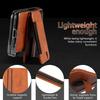 For Google Pixel 10 Pro Fold  with Magnetic Card Holder and Tempered Glass Screen Protector Foldable Phone Case