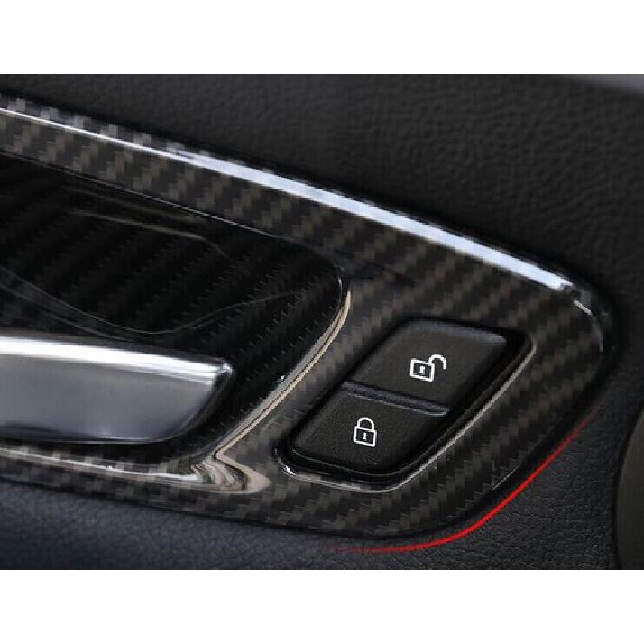 For BMW 2 Series Touring 15-2019 ABS Carbon Fiber Interior Door Bowl Cover Trim