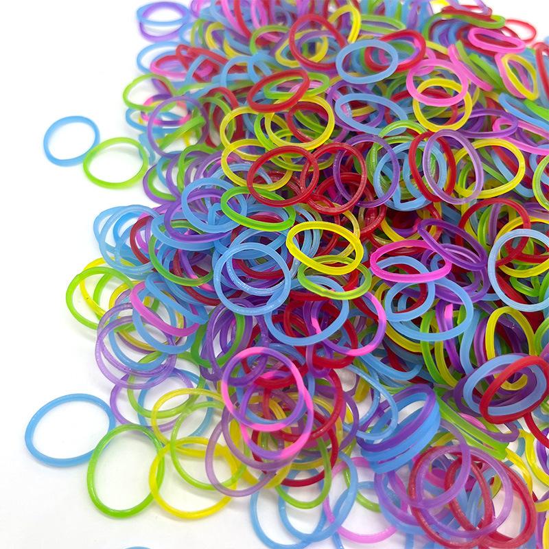 Colorful Rubber Bands Industrial Disposable High Temperature Resistant High Elasticity Children's Handmade Braided Bracelet Hair
