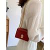Mini Crocodile Embossed Turn-lock Square Bag