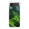 Transparent Phone Case For Samsung Galaxy Z Flip 3 4 5 6 7 Hard Folding PC Z Flip3 Flip4 Cover Mountain Peaks Landscape