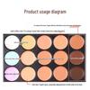 15-Color Waterproof Long-Lasting Concealer Palette for Dark Circles