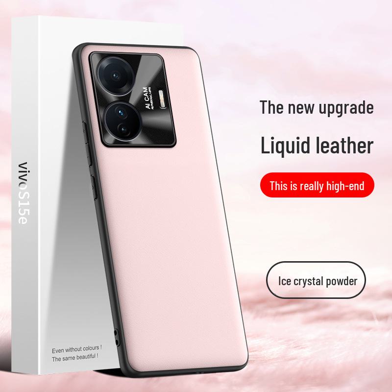 Vivo S15e Liquid Leather Anti-Fall Protective Cover - One Piece