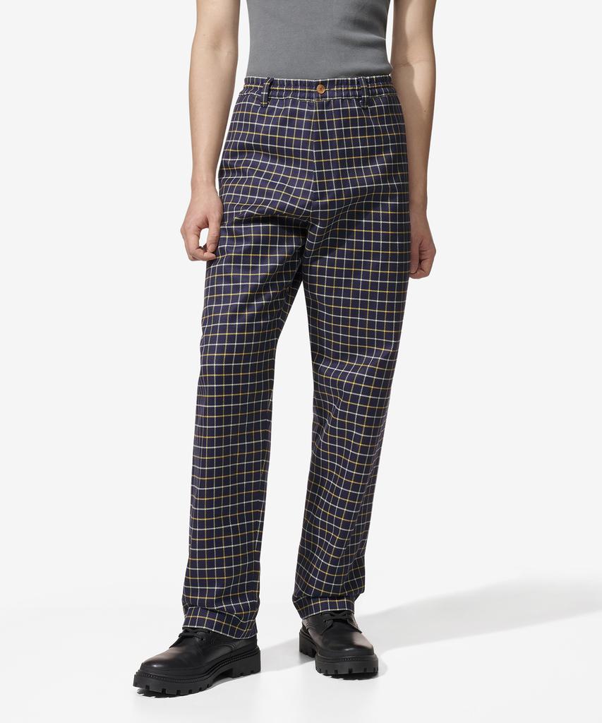 MARNI Check Cotton Wool Pants - Blumarine / Pumu0156A3Utc317Chb94